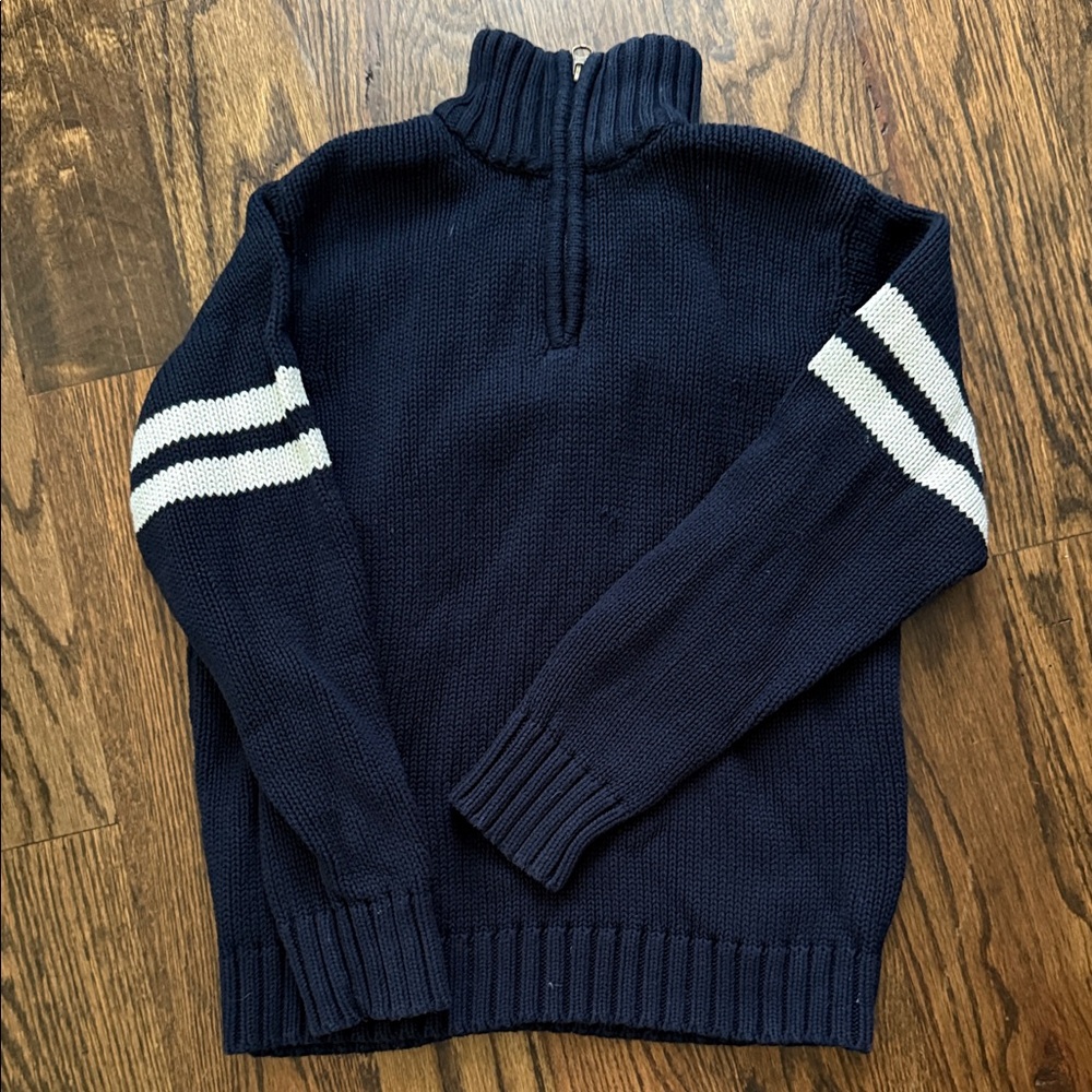 Boy’s Old Navy Sweater with White Stripes Medium 8